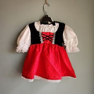 Toddler Little Red Riding Hood or German Girl Costume for Halloween